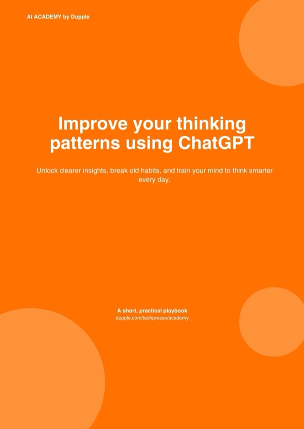 Improve Your Thinking Patterns Using ChatGPT cover